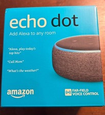 Amazon Echo Dot 3rd Generation Alexa Smart Speaker -Charcoal Open Box - Unused