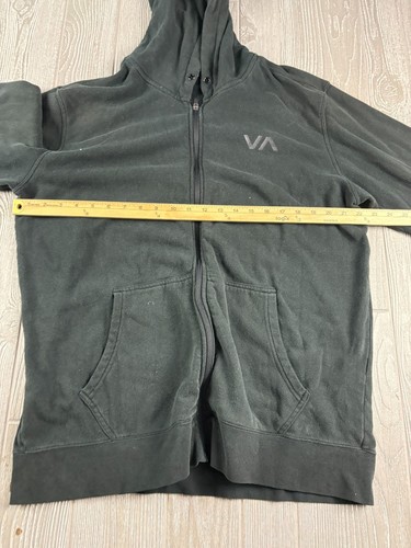 Sudadera con Capucha RVCA Unisex Negra con Cremallera Talla XL - Imagen 6 de 8