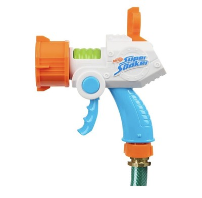#ad NERF Super Soaker Quadblast Blaster Hose Powered Soaking Machine Water Gun NEW $6.74