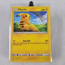 Pokemon TCG Pikachu 28/73 Shining Legends Regular Non Holo Near Mint/Mint