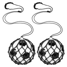 Soccer Ball Net, Solo Football Ball Kick Net Practice Training, Black