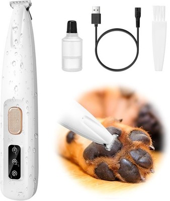 Waterproof Electric Dog Paw Trimmer LED Display 18mm Blade