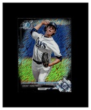 2017 Bowman Chrome Mini Prospects Black Shimmer Refractor Brent Honeywell /100