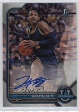 2021 Bowman U Chrome Prospect Silver Wave Refractor /199 Kobe Bufkin Auto 12sd