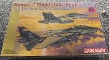 1/144 Dragon Memorial Flight Jolly Rogers F-14B TOMCAT F/A-18F Hornet Model Kit