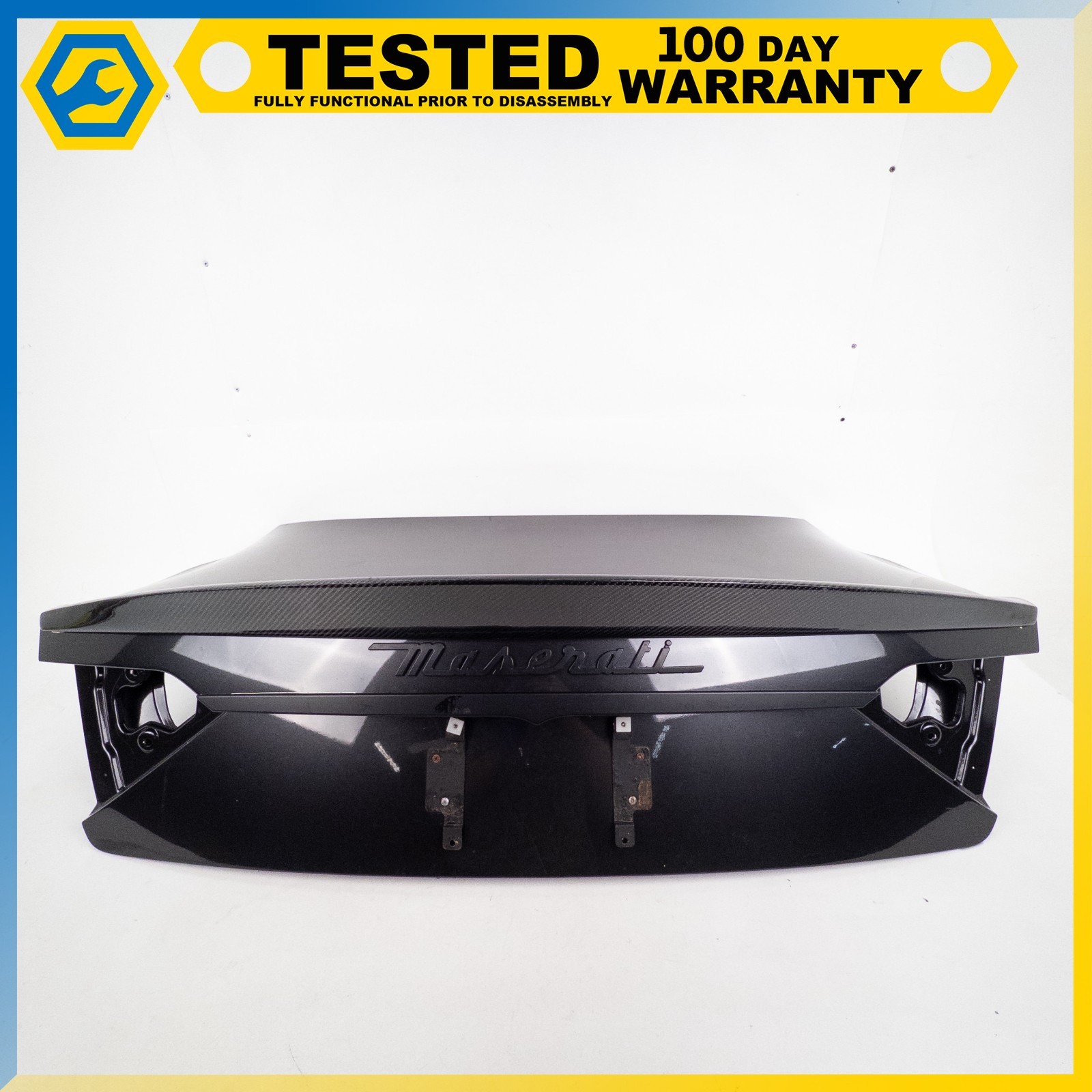 08-16 MASERATI GRANTURISMO REAR TRUNK BOOT LID PANEL COVER GRAY ASSEMBLY OEM