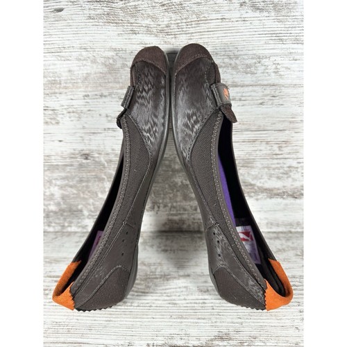 Women's PUMA Y2K Brown Slip On Ballet Flats Sz 7 - Picture 8 of 9