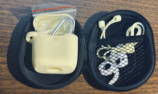 5 in-1 Accessories Kit Silicone Protective Case Cover for Apple AirPods YELLOW