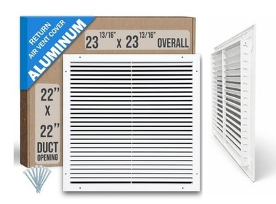 Fits 22x22 Duct Opening | Aluminum Return Air Grille by Handua