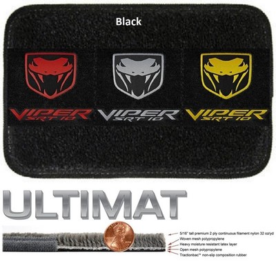 Lloyd Mats Ultimat Dodge Viper Snake & Viper SRT 10 Black Floor Mats (2003-2010)
