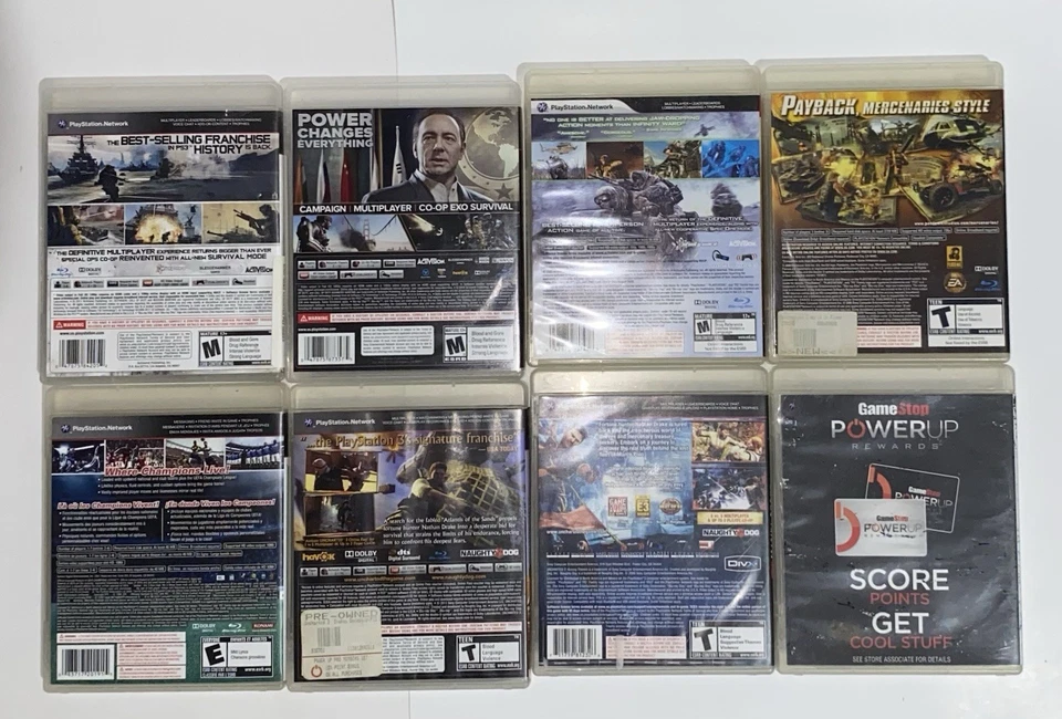 Sony PlayStation 3 PS3 Bundle Lot of 8 Games Call Of Duty, Uncharted & More - Image 2 of 4