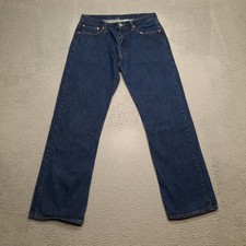 VINTAGE Levis 501 XX Jeans Mens 34x34 Button Fly Straight Denim Pants 90s USA