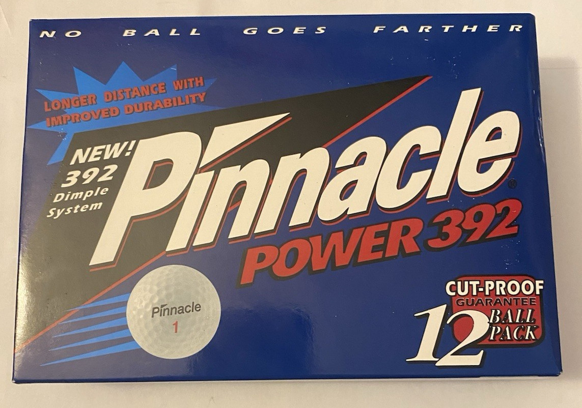 IRON CITY BEER one dozen PINNACLE Power 392 Golf Balls New in Box