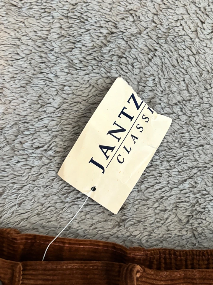 Vintage NWT Jantzen Classics Corduroy Pants Womens 10 Brown Straight Leg - Image 2 of 4