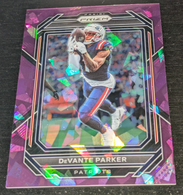 DeVante Parker NE Patriots 2022 Panini Prizm #202 Purple ICE Prizm #'ed /225