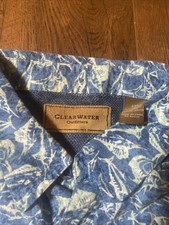 Clearwater Outfitters Fishing shirt XXL Cotton Blend Marlin Tournament Big Rock
