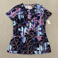 Koi Scrub Top Womens S Multicolor Night Shade Naomi 224PR NEW