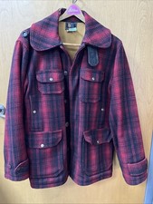 1940 Vintage Woolrich Mackinaw Buffalo Plaid Wool Hunting Chore Jacket Size 42