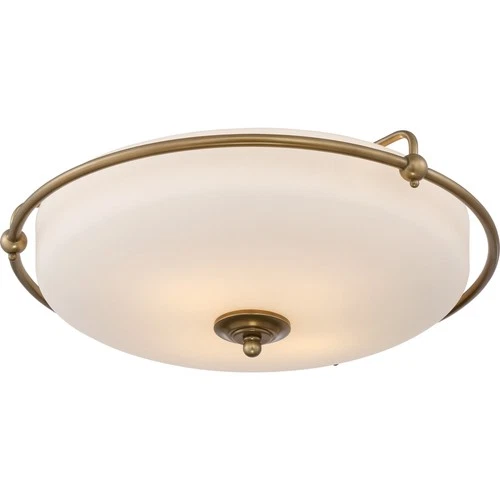 Quoizel GF1621 Nickel Griffin 4-Light 21"W Flush Mount Ceiling Fixture - Picture 3 of 12