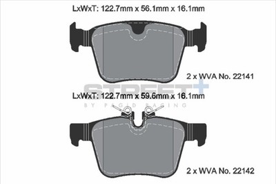 PAGID Racing Bremsbelagsatz Scheibenbremse STREET+ T8012SP2001 für VOLVO XC60 2