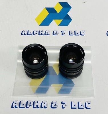 2 Monochromatic TV Lens 12.5mm F1.3 Made In Japan