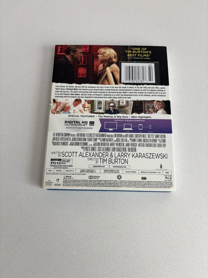 Blu-ray с большими глазами и чехлом БЕЗ ЦИФРОВОГО - фильм Тима Бертона - Изображение 3 из 4