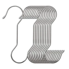 12 Pack 7.9 Inch Extra Long Shower Curtain S Hooks Stainless 7.9Inch/12pack