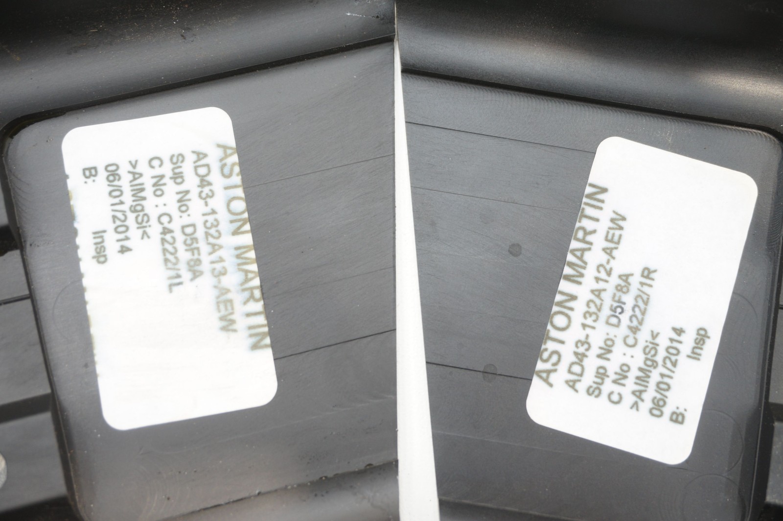 Aston Martin Vanquish 2012-2018 Front Door plates Set P/N AD43132A13AEW