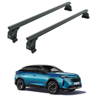 For Peugeot 3008 2024- Up Roof Rack Cross Bars Normal Roof Black