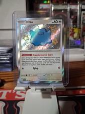 Pokémon TCG Ditto Baby Shiny Holo Carta Rara 201/091 Sv: Destino Paldeo NM