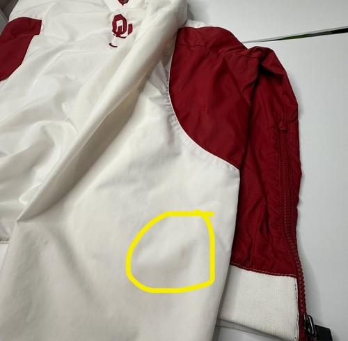 Vintage Nike Oklahoma Sooners Jacke Herren Medium Pullover Windbreaker OU Y2K - Bild 12 von 12