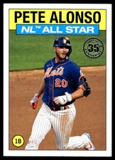 Pete Alonso 2021 Topps #86S-5 New York Mets FREE SHIPPING AutographDen