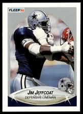 1990 Fleer Jim Jeffcoat Dallas Cowboys #390