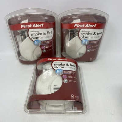 NEW 3 FIRST ALERT Smoke Fire Alarm Dual Sensor Maximum Protection Plus SA320CN