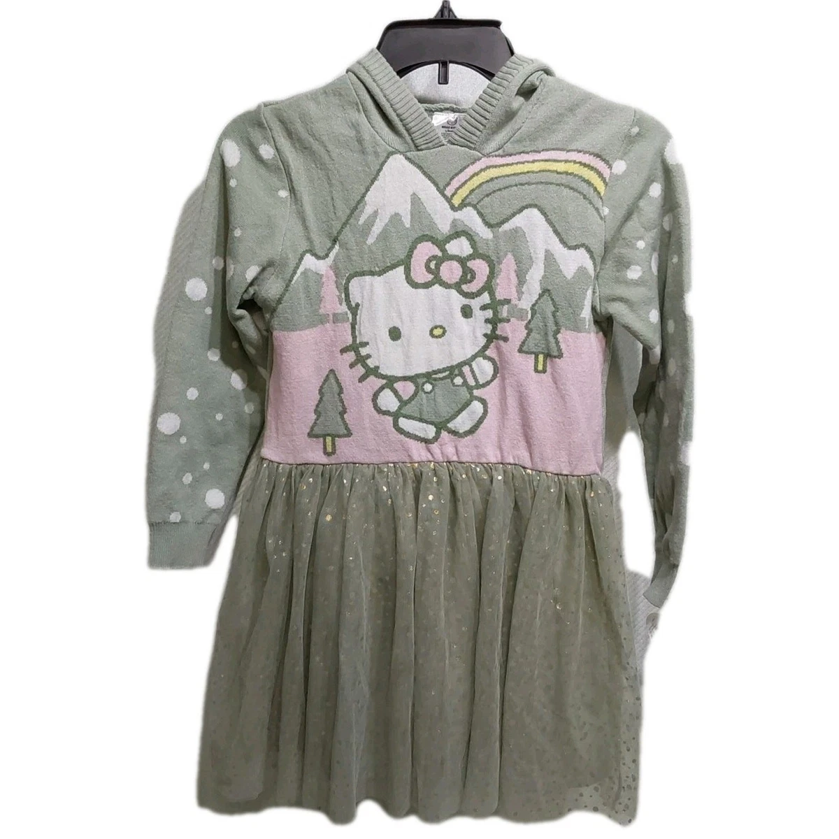 knee length dresses for ladies Hello Kitty and Friends Girls Striped Rugby Dress, Multicolor / XL+