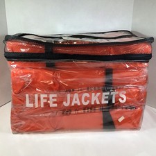 Life Jackets Adult Type II Keyhole US Coast Guard Approved Orange 4 Pack New