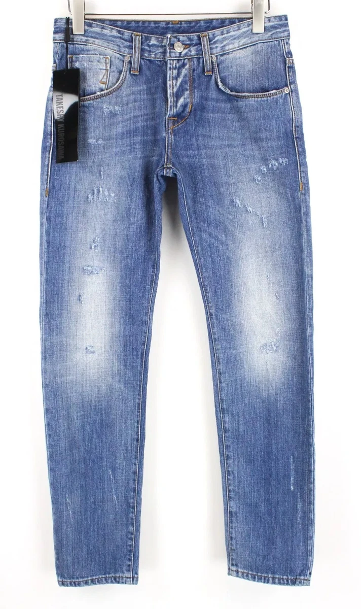 Jean Livergy Homme Taille 46 – Coupe Slim Ajustable – Bleu Délavé Classique Et Confortable