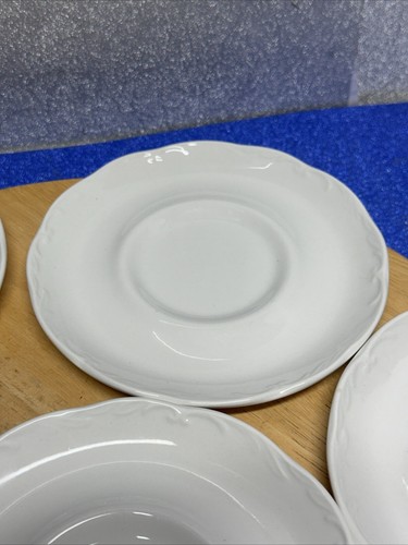 Vintage Sterling Colonial English Ironstone J&G Meakin England Set Of 5 Saucers - Picture 4 of 11