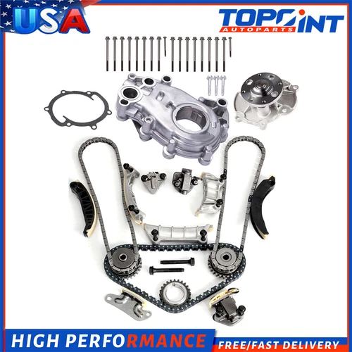 Timing Chain Kit Water Oil Pump Bolts For 04-07 Cadillac Saturn 2.8L 3.6L N36A