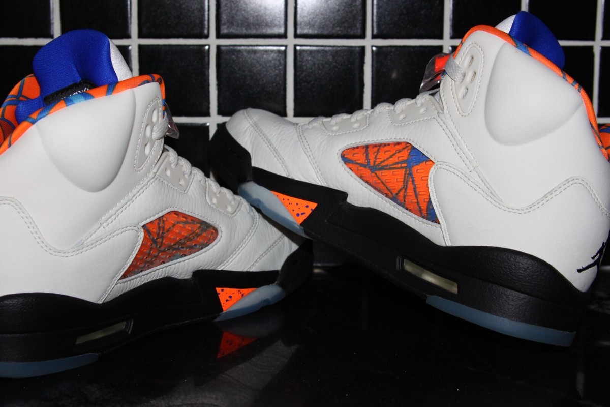 Air Jordan 5 ホワイト/オレンジ NEW Men's Size 10 Air Jordan 5 Shattered Backboard Orange