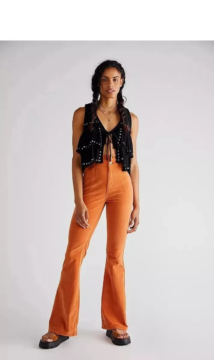 Free People Jayde Cord Flare Jeans Size 26 New eBay