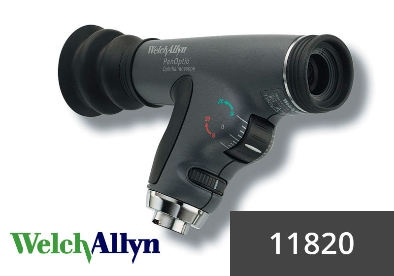 PanOptic 3.5 V Halogen HPX Ophthalmoscope with Slit Aperture, RedFree