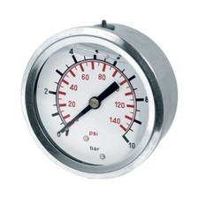 Wika Hochdruckmessgerät Wasserpumpe Waschmaschine Glycerin gefüllt 0-250 bar hinten