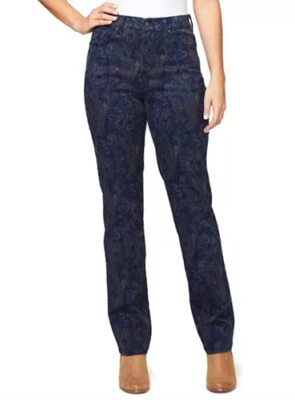 Gloria Vanderbilt Women's Paisley Printed Bootcut Pants
