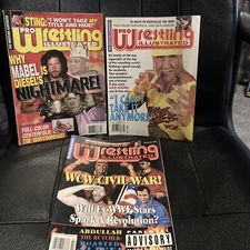 Pro Wrestling Illustrated Lot Of 3 Magazines Feb,July,Dec 1995 .Hogan,Diesel