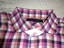 Bogosse Shirt 6 Size XL Men's 100 Cotton Long Sleeve Multicolor Check Turkey