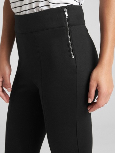 Ponte Side Zip Leggings Size XXL- Black 
