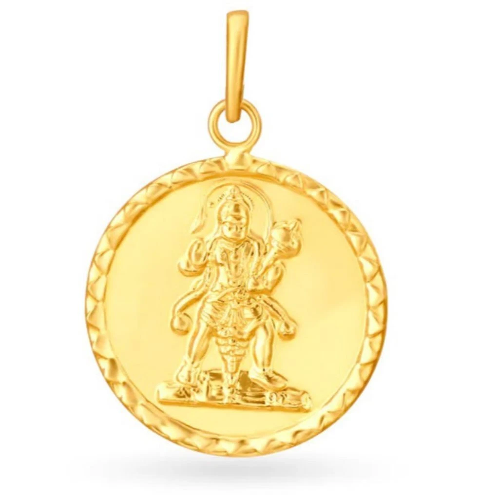 Gold pendant on sale hanuman designs