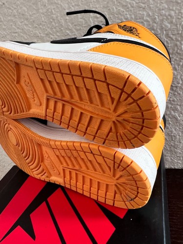 Air Jordan 1 Retro hohe OG Taxi gelbe Zehenpartie Schuhe GS 6,5Y 6 UK EUC - Bild 12 von 13
