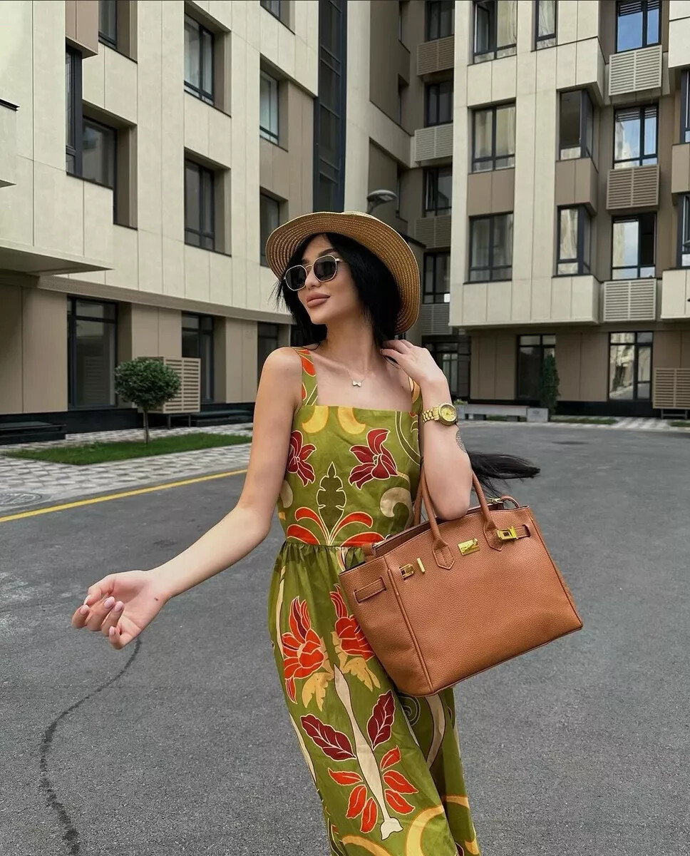 knee length dresses for ladies Zara One Shoulder Midi Dress - Olive Palm